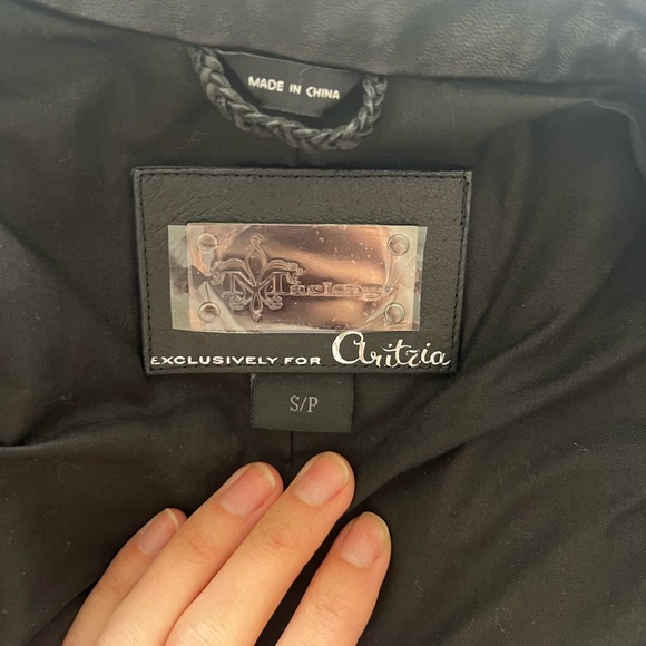 Mackage genuine lamb leather biker vest - Picture 6 of 7